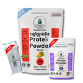 Whey-Cricket Mango Flavor - Free 210g Blueberry Protein - Free Bottle
