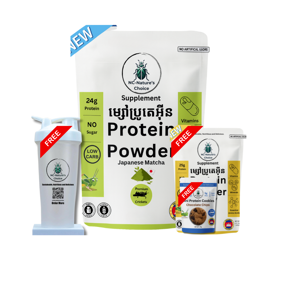 Matcha Flavor 930g- FREE 210g Soy Protein- Free Bottle-Free Protein Cookie